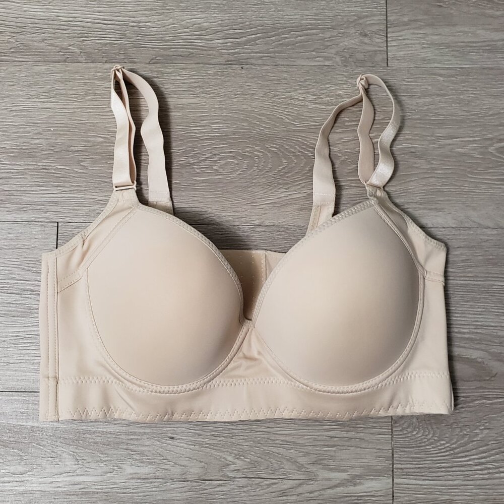 NEW Shapedly 38 D nude bra back smoothing shaping comfort wire free